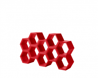 Стеллаж пластиковый книжный Hexa Standard