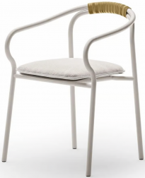 Кресло металлическое с подушкой-thumbs-Фото1