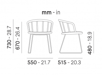 Кресло деревянное на полозьях с обивкой-thumbs-Фото3