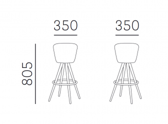 Табурет барный с обивкой вращающийся-thumbs-Фото3