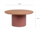 Столик кофейный деревянный Garden Relax Ojas МДФ, акация терракотовый Фото 2