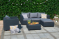 Диван пластиковый плетеный с подушкой Keter Salta 3 Seater Sofa пластик с имитацией плетения графит Фото 6