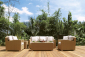 Стол плетеный журнальный Giardino Di Legno Waikiki  алюминий, искусственный ротанг натуральный Фото 6