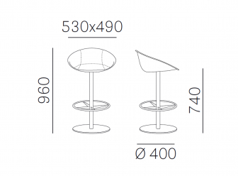 Кресло барное с обивкой-thumbs-Фото3