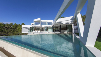 Зонт профессиональный 2.8х2.8 м Fim Ischia тик, алюминий, акрил коричневый, серебристый, слоновая кость Фото 8