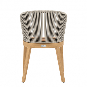 Кресло плетеное с подушкой JANUS et Cie Heron тик, алюминий, роуп, акрил натуральный, песочный Фото 7