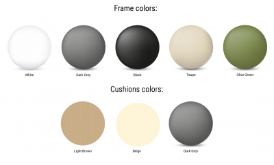 Кресло пластиковое с подушками Siesta Contract Portofino Lounge стеклопластик, полипропилен, полиэстер белый, бежевый Фото 4