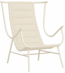 Кресло лаунж металлическое с обивкой-thumbs-Фото1