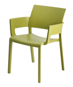 Кресло пластиковое Resol Fiona armchair  стеклопластик оливковый Фото 1