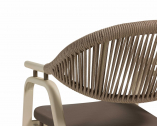 Кресло металлическое плетеное GARDENIUS Plus алюминий, роуп Фото 7
