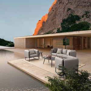 Кресло металлическое мягкое Garden Relax Pixel алюминий, олефин антрацит, серый Фото 6