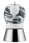 Кофеварка гейзерная Ancap Espressina Classic фарфор деколь Stampa Фото 3
