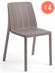 Комплект пластиковых стульев Tiberina Bistrot Set 4