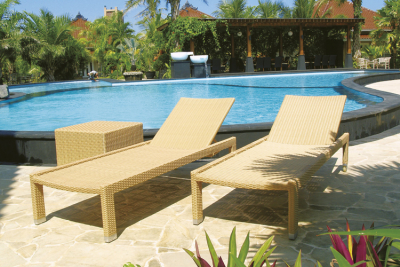 Стол плетеный журнальный Giardino Di Legno Waikiki  алюминий, искусственный ротанг натуральный Фото 5