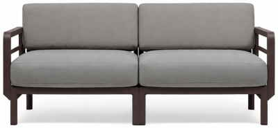 Диван пластиковый с подушками Nardi Maximo 2 стеклопластик, Sunbrella терра, лава Фото 7