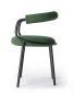 Кресло металлическое c обивкой Scab Design Koala Open сталь, технополимер, шерсть антрацит, зеленый Фото 6