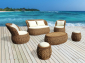 Комплект плетеной мебели JOYGARDEN Antibes алюминий, искусственный ротанг натуральный Фото 2