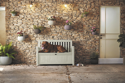 Скамья-сундук пластиковая Keter Patio Bench полипропилен белый Фото 4