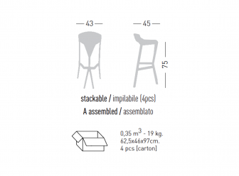 Стул пластиковый барный-thumbs-Фото3