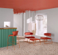 Пуф с обивкой Scab Design Lisa Lounge Pouf сталь, вельвет терракотовый, красный Фото 9