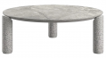 Столик кофейный каменный Lorvain Silver L