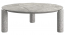 Столик кофейный каменный SNOC Lorvain Silver L песчаник, алюминий, камень серебряный, светло-серый Фото 2