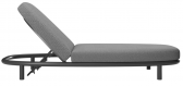 Шезлонг-лежак металлический с матрасом SNOC Lorvain Nightfall алюминий, олефин темно-серый Фото 1