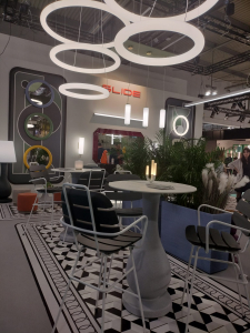 Светильник металлический настольный SLIDE Luna Lighting металл, оргстекло белый матовый Фото 13