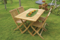 Стол деревянный складной Giardino Di Legno Moon Singaraja тик Фото 9