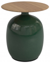 Столик журнальный деревянный Gloster Blow керамика, тик зеленый, натуральный Фото 9