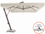 Зонт профессиональный 3.5х3.5 м THEUMBRELA SEMSIYE EVI Banana алюминий, полиэстер бежевый Фото 1