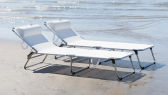 Шезлонг-лежак металлический Fiam Amigo сталь, текстилен Фото 7