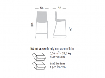 Стул полубарный с обивкой-thumbs-Фото3
