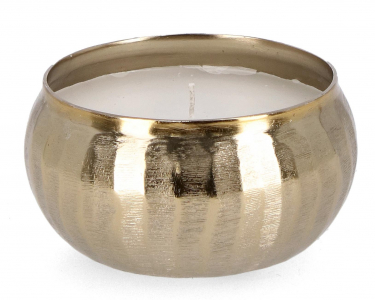 Декоративная свеча Garden Relax Chisel алюминий, воск золотой Фото 1