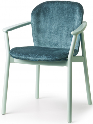 Кресло деревянное с обивкой-thumbs-Фото1