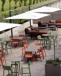 Стул пластиковый Nardi Trill Bistrot стеклопластик кирпичный Фото 9