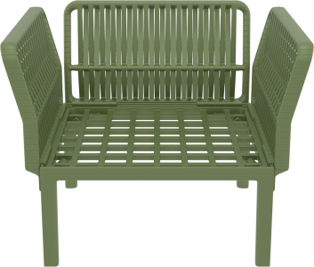 Кресло пластиковое с подушками Siesta Contract Portofino Lounge стеклопластик, полипропилен, полиэстер оливковый, бежевый Фото 15