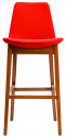 Стул барный CADI Eifel Bar шпон бука тик A-353, ткань Oslo 114622, пенополиуретан Фото 5