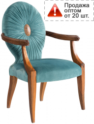 Кресло деревянное с обивкой-thumbs-Фото1