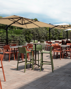 Стул пластиковый Nardi Trill Bistrot стеклопластик кирпичный Фото 8
