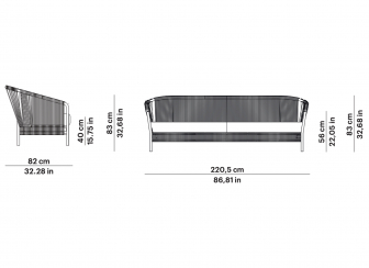 Диван трехместный плетеный с подушками-thumbs-Фото3