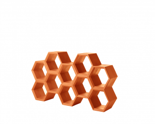 Стеллаж пластиковый книжный Hexa Standard