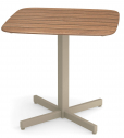 Стол деревянный EMU Shine тик, алюминий Фото 4