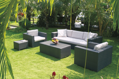 Стол плетеный журнальный Giardino Di Legno Waikiki  алюминий, искусственный ротанг натуральный Фото 6