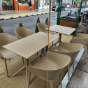 Комплект пластиковой мебели Siesta Contract Sky сталь, стеклопластик бежевый Фото 15