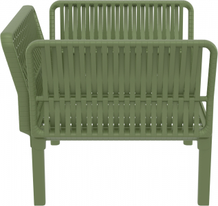 Кресло пластиковое с подушками Siesta Contract Portofino Lounge стеклопластик, полипропилен, полиэстер оливковый, бежевый Фото 16