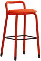 Стул барный с обивкой MIDJ Pippi H75 R TS сталь, ткань Фото 1