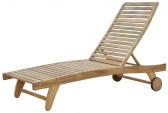 Шезлонг-лежак деревянный Tagliamento Berkeley дерево натуральный Фото 1