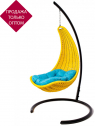 Кресло плетеное подвесное DW Hammock сталь, искусственный ротанг, полиэстер желтый Фото 1