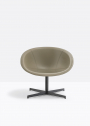 Кресло вращающееся с обивкой PEDRALI Gliss Lounge  алюминий, сталь, натуральная кожа хаки Фото 8